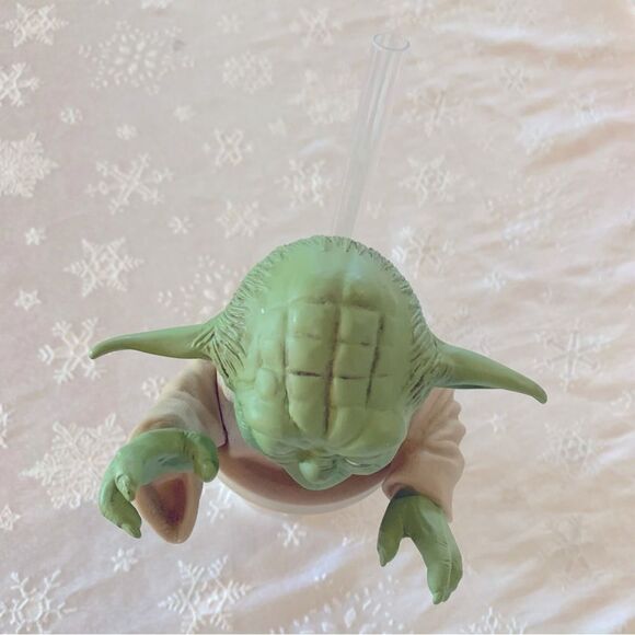 1999 Vintage Star Wars Yoda Travel Cup with Straw Excellent - Picture 2 of 6
